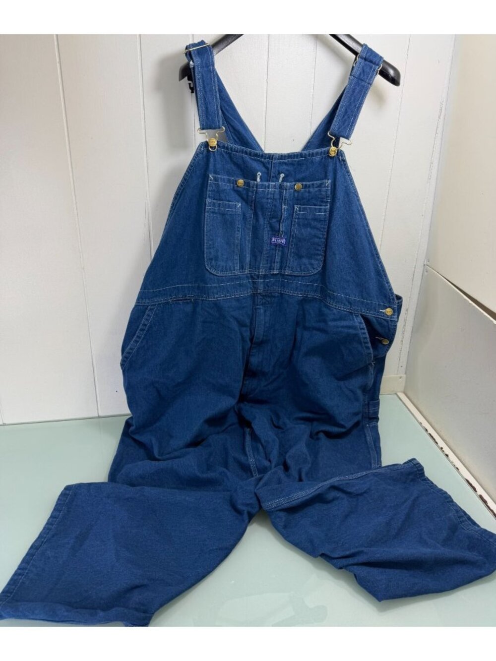 Big Smith Bib Overalls Men's 54x30 100% Cotton Workwear Farmer Utility Painter